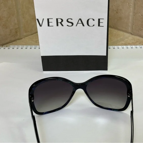 New Versace MOD4271-B 5127/8G Marbled Black/Green Sunglasses